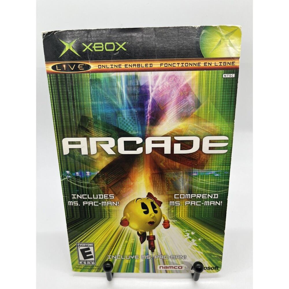 Original Xbox Live Arcade Ms. Pac-Man Game Disc